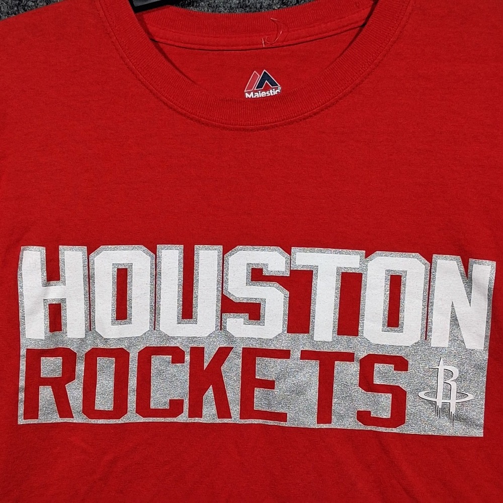 HOUSTON ROCKETS  Majestic #13 HARDEN Short Sleeves Crew Neck Color‎ Red - Picture 5 of 13
